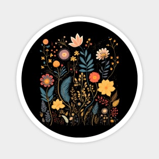 Wildflower Summer Flowers Blooming Floral Men Women Flower Magnet